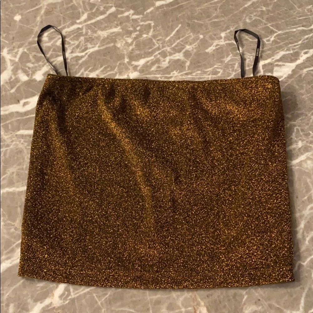 Bronze sparkle top